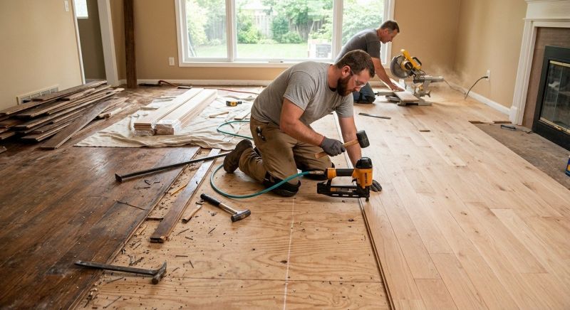 Oak Floor Installation in Fort Worth, TX